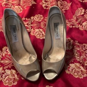 Jimmy Choo peep toe heels